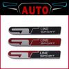 AAWB1 3D Car Styling GT LINE SPORT Car Fender Trunk Bonnet Decal Emblem Badge Sticker Compatible Compatible for Megane 2 3 Duster Logan Clio Laguna 2