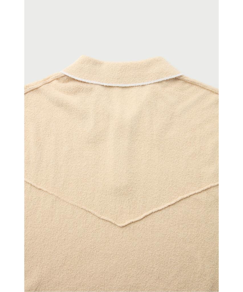 IRO Baranco Button Collar Short Sleeve Knit Irwam26016Bex