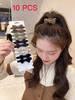 10Pcs Bow Hair Scrunchies, Casual & Simple Daily Accessories,Woman Head Accessories, Woman Hair Accessories Hair Ties Piece