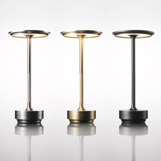 Cordless Table Lamp 3 Colors Stepless Dimming Flicker Free Touch Control Waterproof Rechargeable LED Night Lamp