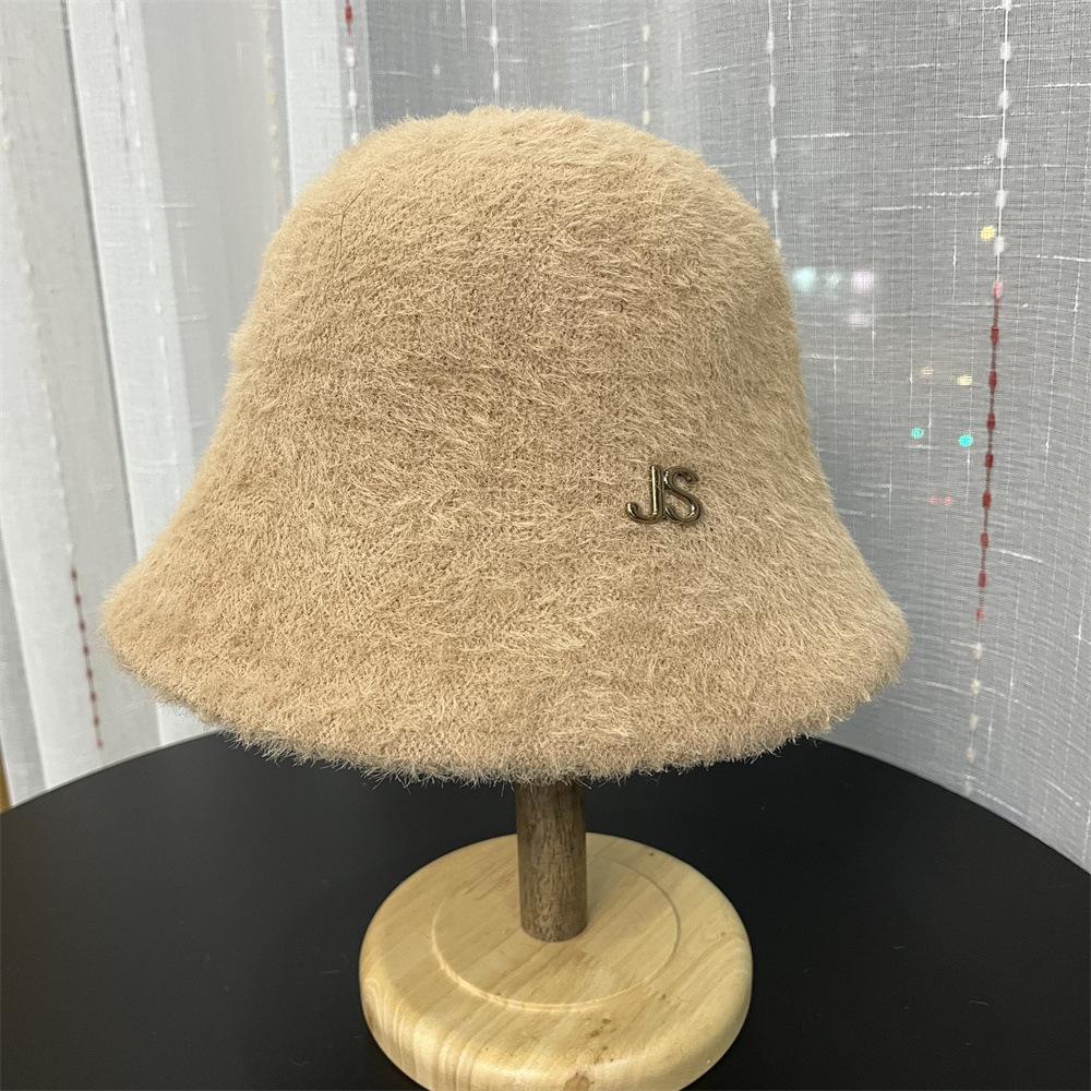 

Шляпа женская осенне-зимняя JS норковая шляпа-ведро темпераментная универсальная шляпа-ведро теплая для лица с маленькими ушками защита ушей шляпа-таз тренд adult (55-58cm) хаки