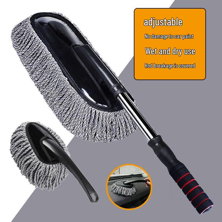 Dual-Use Car Wash and Dusting Mop for Home and Vehicle Cleaning