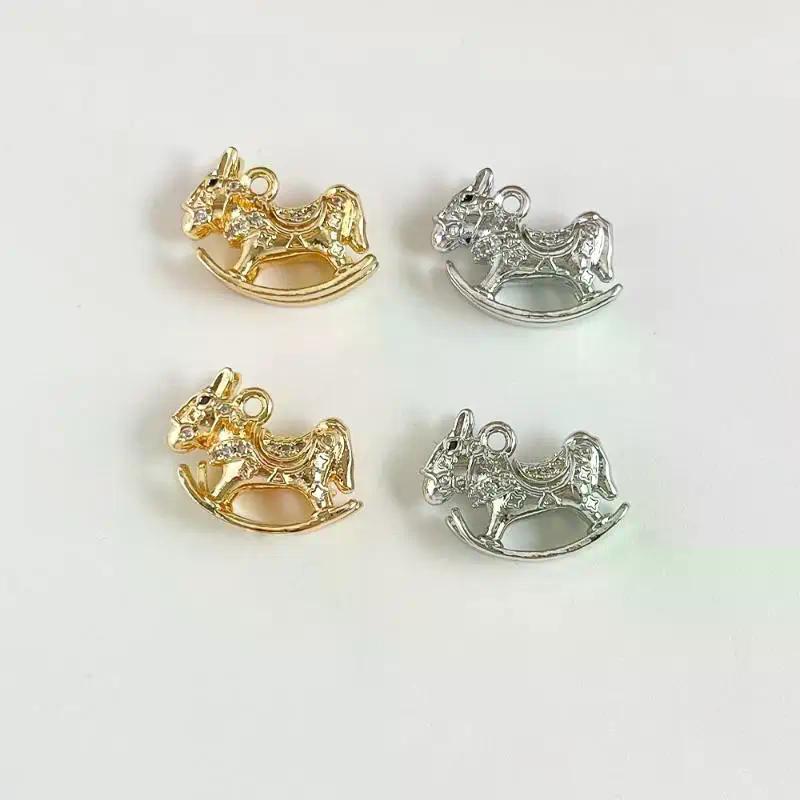 1PCS Pony Pendants Animal Horse Charms DIY Handmade Necklace Earrings Bracelet Jewelry Accessories Making Supplies