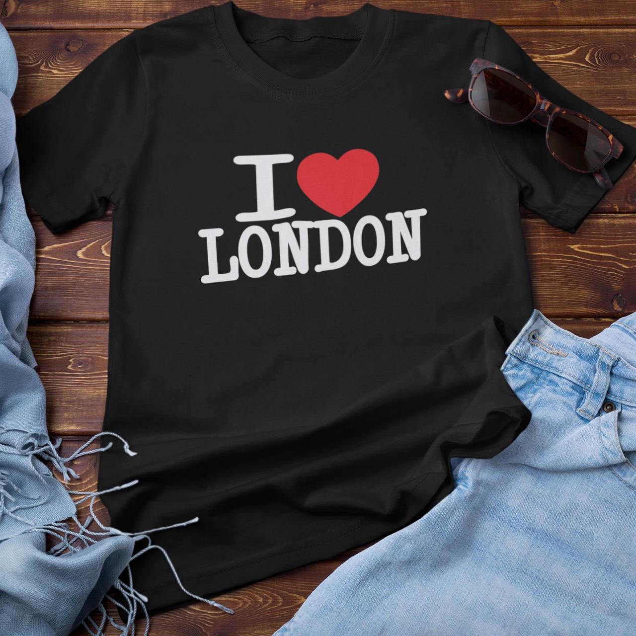 I LOVE LONDON T-Shirt (heart gift vintage city NY Paris UK British Britain) XL