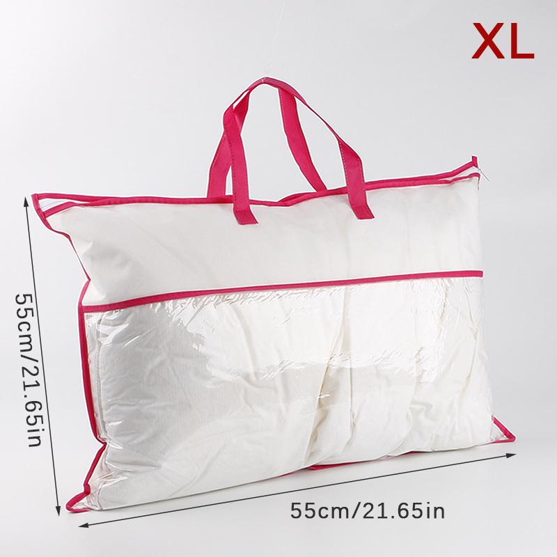 Průhledný netkaný polštář, balená přikrývka, deka, zip, prachotěsný úložný vak, domácí organizér, taška, nákupní taška, různé velikosti