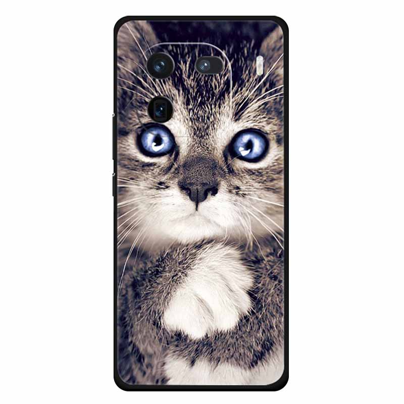 Für Vivo Iqoo 12 Hülle Weiches Silikon Niedliche Katze Löwe Bedruckte Hüllen für Vivo iQOO 12 Pro Hüllen Luxuriöse Schutzhüllen Iqoo12