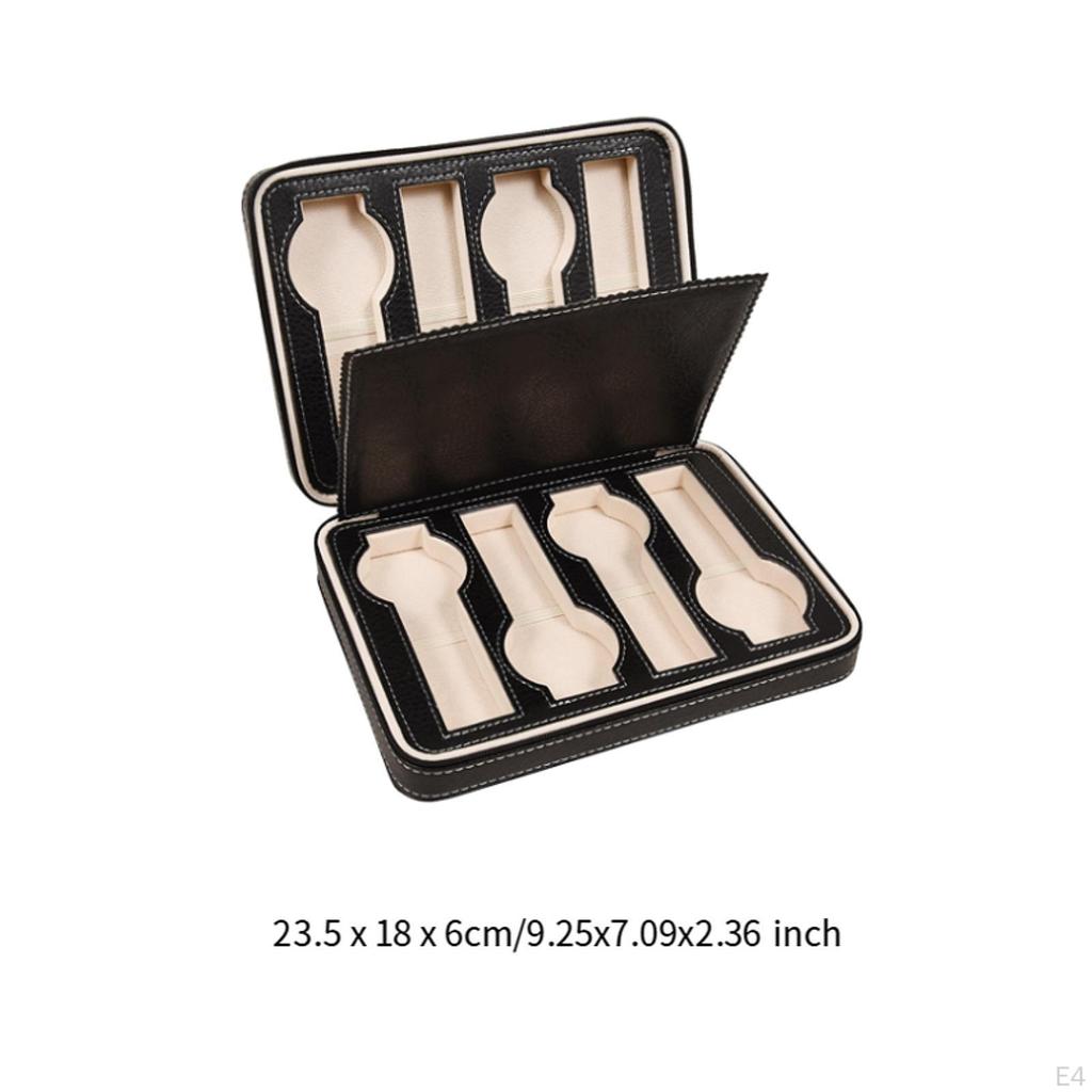 Double Layer Watch Holder with 8 Slots for Travel and Storage
