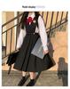 Japanisches JK Uniform Kleid Set: Authentischer langer Brustschutzrock für junge Damen von Hu Mu Tao