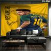 Neymar Wall Tapestry Aesthetic Wall Hanging Printed Fabric Blanket Decorative Tapestries for Bedroom Living Room Home Decor