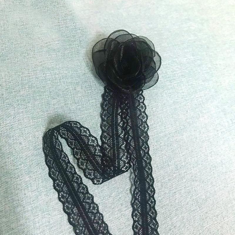 

1шт подарок большой цветок кружево ожерелье ручной работы французский ретро сетки творческий дизайн ленты