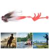 Simulation Mouse Shape Resin Fishing Lure Soft Bait Tackle with Dual Treble Hookwhite