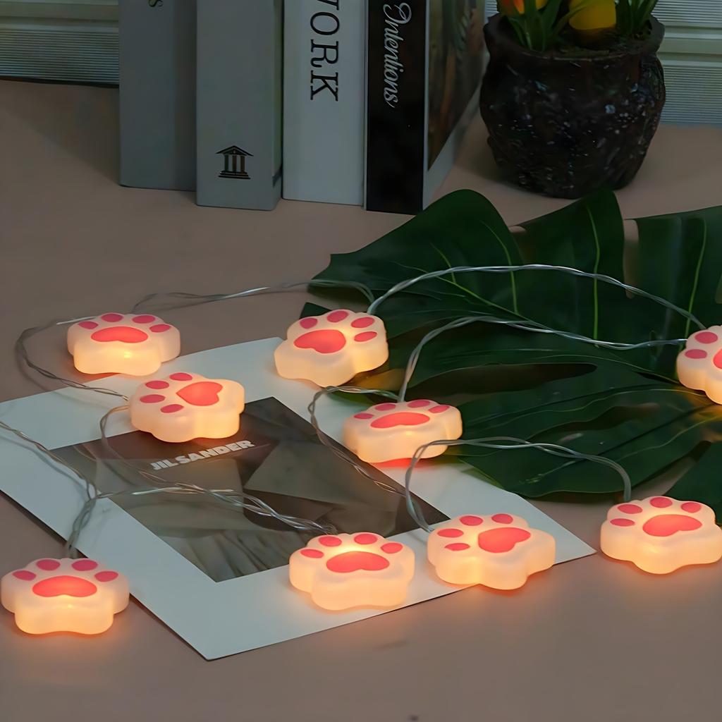 Pink Heart-shaped Claw Shaped Light String Suitable for Family Rooms and Interior Decoration Scenes, birthdays,Mother's Day,Thanksgiving,Christmas