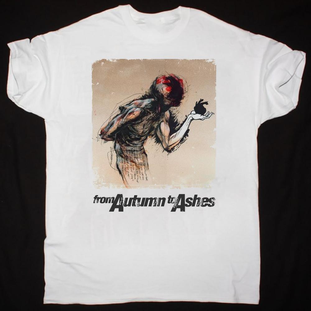 New From Autumn to Ashes Band White T-shirt All Size Cotton S