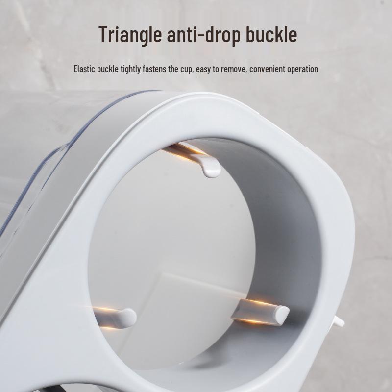 Porte-gobelets jetables et distributeur muraux sans perçage