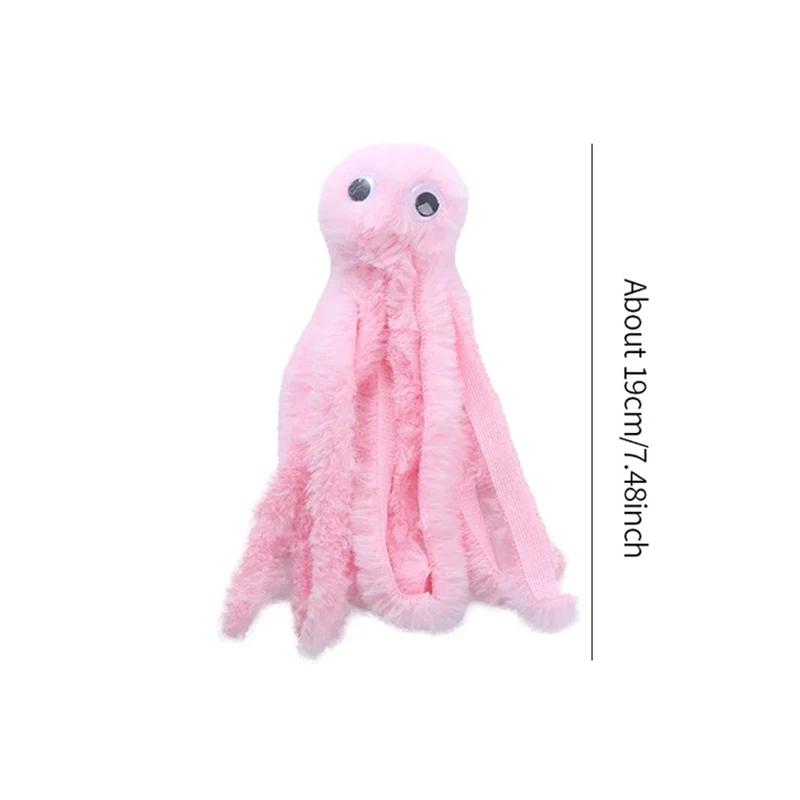 Pet Plush Toy Cat Catnip Octopus Shape Toy Bite Resistant Interactive Pet Cat Plaything Dog Teeth Cleaning Chew Toy Pet Supplies