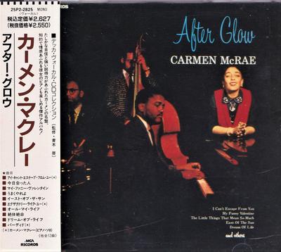 CD CARMEN MCRAE  After Glow 25P22825 Decca 1989 Japan Jazz Used