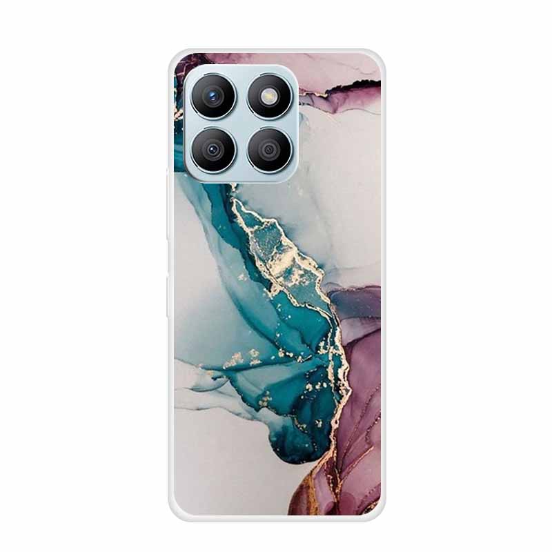 For Honor X8C X8B Phone Case For Huawei Honor X 8 C B X8 8C 8B Soft Silicone TPU Transparent Funda Clear Marble Patterns Cover