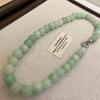 12Mm Ice Crack Magnetic Beads Crystal Beaded Necklace Medieval Vintage Fashion Retro Design Beaded Necklace Jewelry