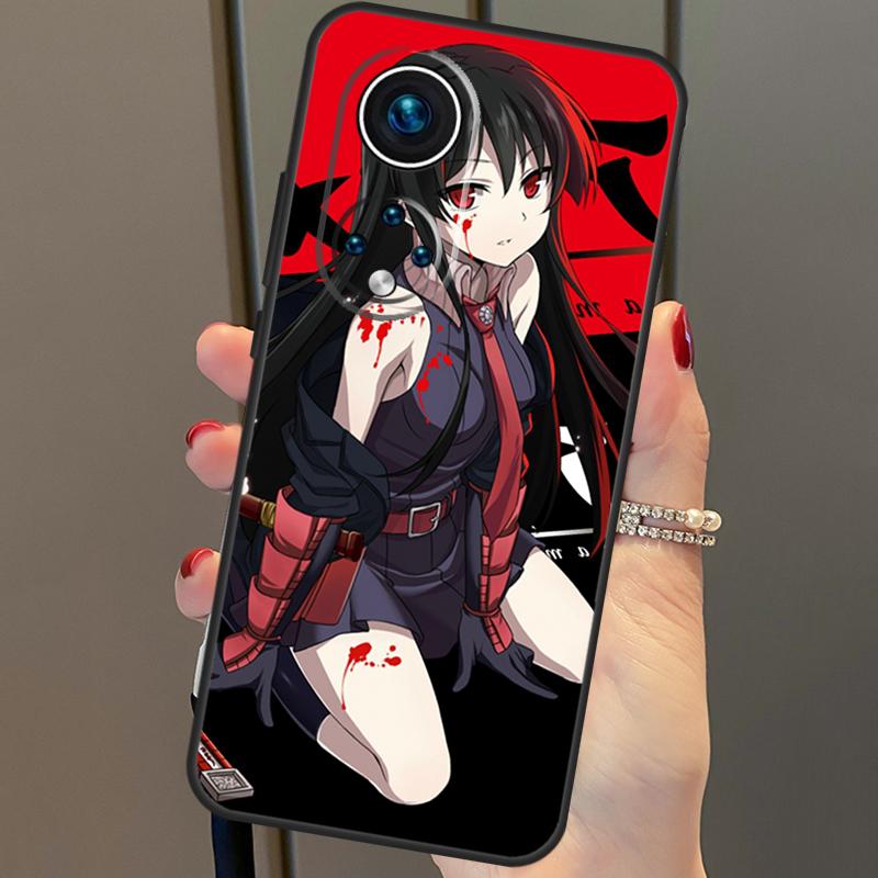 Anime Akame Ga Kill Cover For Honor 50 Lite Case For Huawei P20 P30 P40 Pro Nova 9 5T P Smart 2021 8X 9X 10i