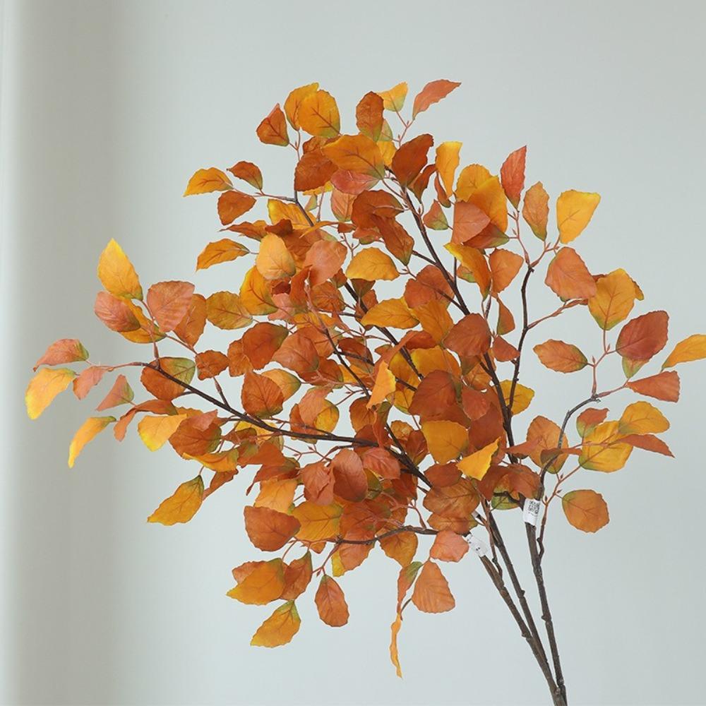 Luxury Artificial Long Beech Branch Floral Green Plants Leaves Shopping Mall