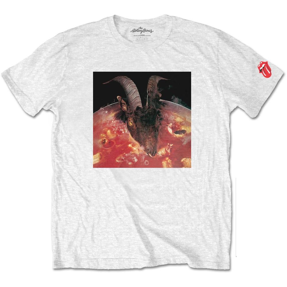 The Rolling Stones Unisex T-Shirt: Goats Head Soup (Sleeve Print) Unisex T-Shirt