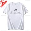 Happy La Linea Summer Casual T-Shirts Men Round Neck Graphic T Shirt Badum Linus Lineman Short Sleeve Tees Fashion Cotton Tops