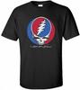 Steal Your Face Skull Red Blue Lightning T-shirt