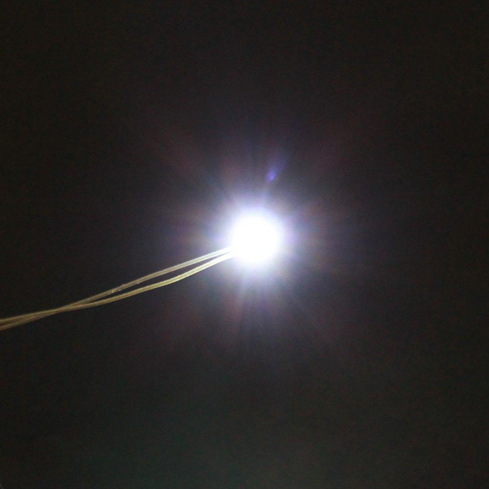 PTFE Drátové SMD 0402 Čip LED Bílá 20ks pro Modelové Vlaky, Modelové Železnice, Modelové Budovy, Modelové Osvětlení, Diorámata