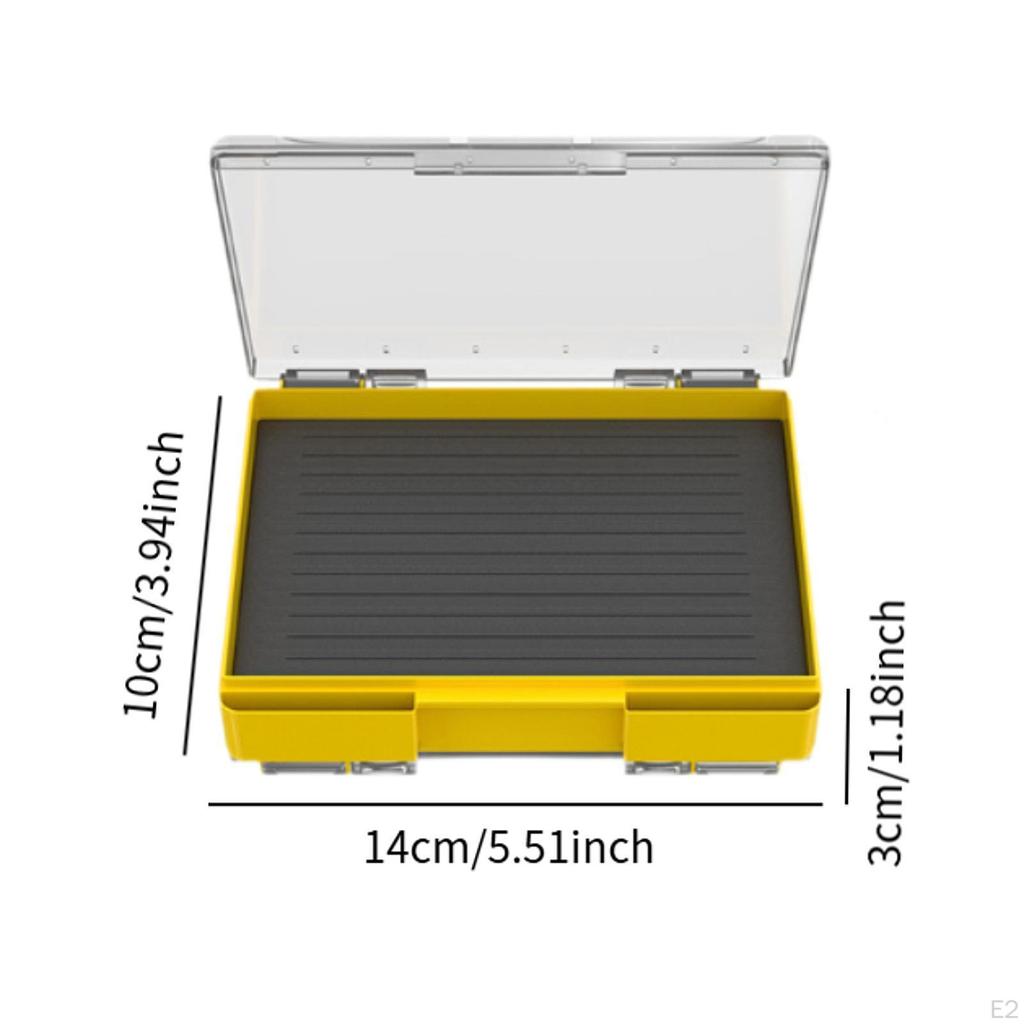 Double Memory Foam Side Multifunction Protection Tackleboxes Fishing Box Lure Tray for Baits Fly