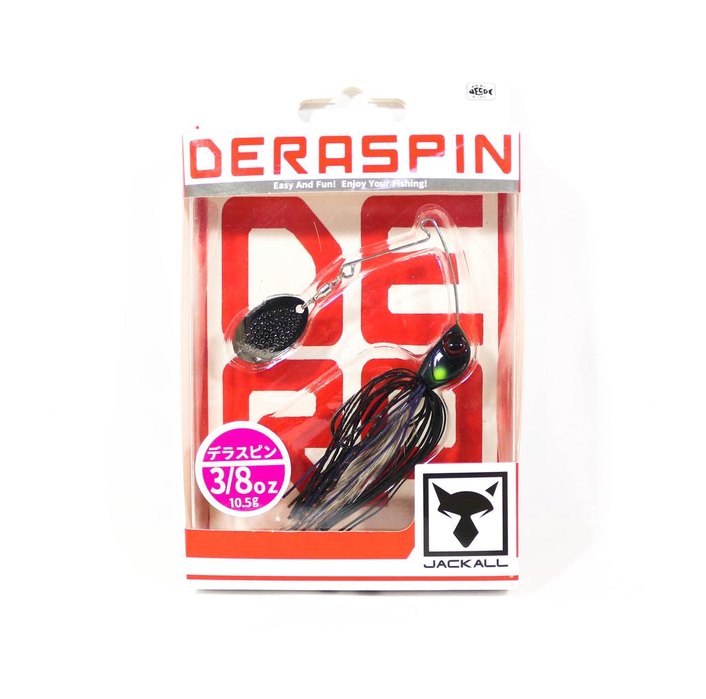 Jackall Spinner Bait Lure Deraspin 3/8 Oz Dera Black (8641)
