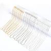 12pcs/set Gold/Silver/KC 40cm Length Lobster Clasp Metal Link Chain Simple Necklace Chain DIY Jewelry Findings Components DIY
