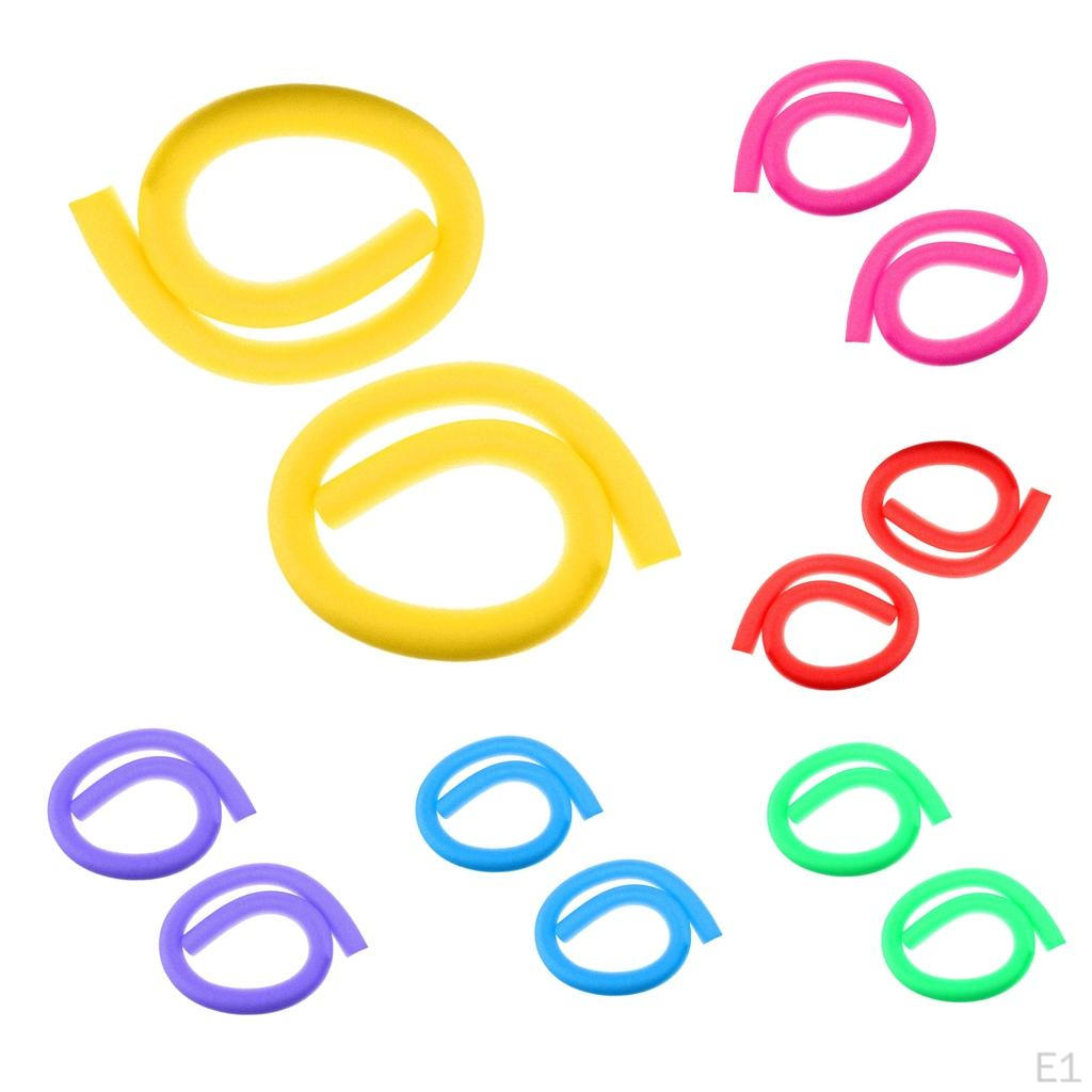 Lightweight Floating Noodle Float Training Aid for Pool, 2 Pieces - Red