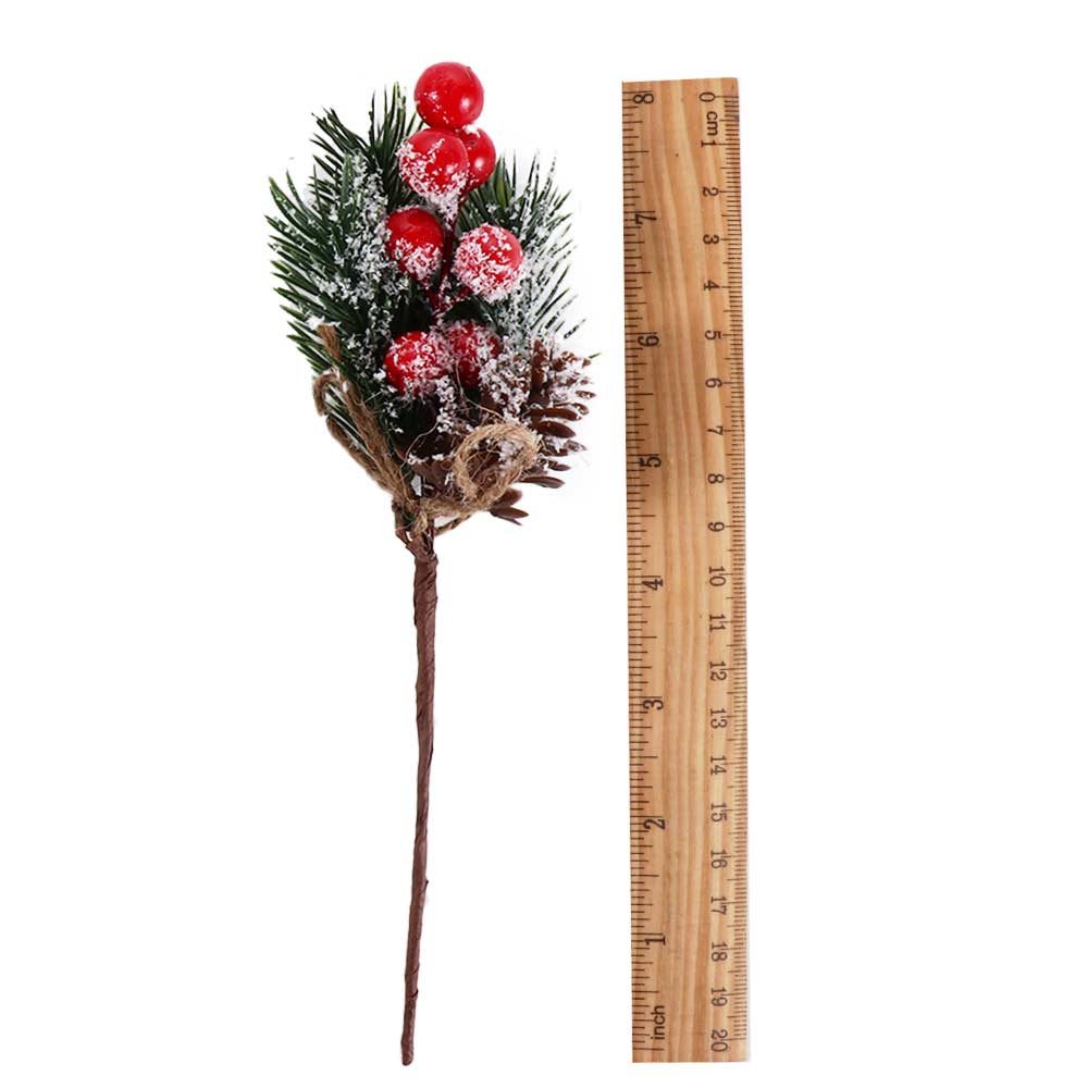 Holly Flower Xmas Artificial Flower Christmas Decoration Artificial Pine Branch Christmas Berry