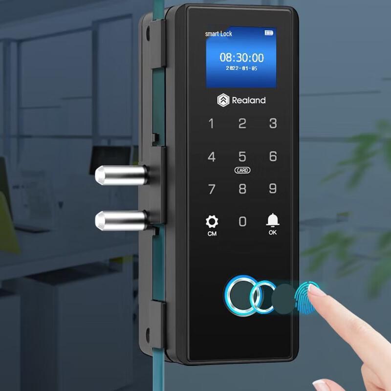 Realand ZD208Y Smart Fingerprint Glass Door Lock CN plug (adapter included)