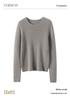 Women's 100% Pure Cashmere Round Neck Minimalist Sweater - Soft, Skin-Friendly, Slim-Fit Pullover Knitwear.
