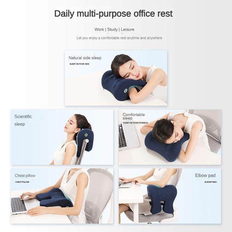 Neck Support Office Rest Lunch Break Orthopedic Student Desk Sleeping Memory Foam Nap Pillow For Travel Headrest