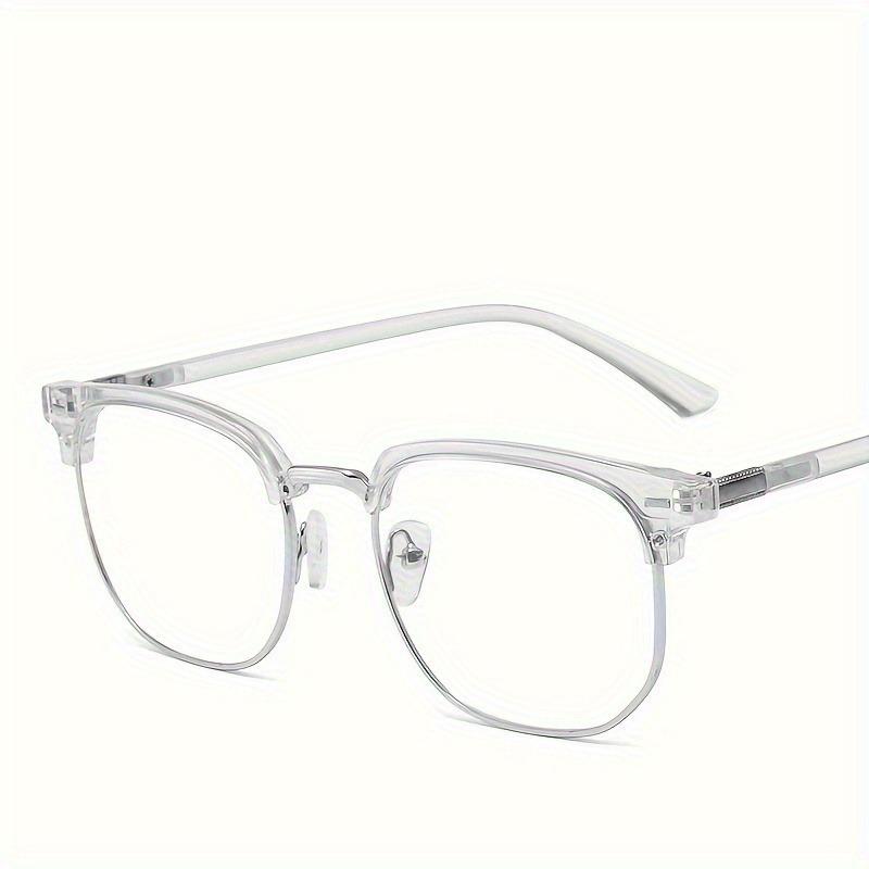2pc Anti Blue Light Glasses Fashion Square Radiation Protection Eyeglasses HD Computer Metal Eyewear for Women and Men
