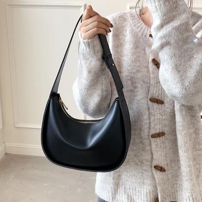 Sommer Neue strukturierte weibliche Unterarmtaschen Mode trendige Pu-Leder-Schultertasche einfache vielseitige Damen-Umhängetasche