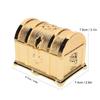 Vintage Jewelry Box Gold Color Retro   Zinc Alloy Scratch Proof Small Jewelry Box for Rings rrings Necklace