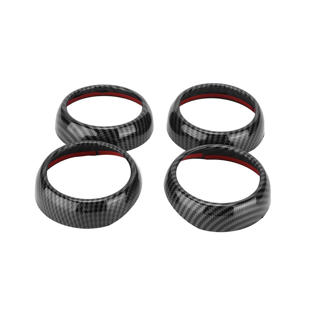Carbon Fiber Style Air Vent Covers Trims Replacement for Smart Fortwo Forfour 453 2015‑2021