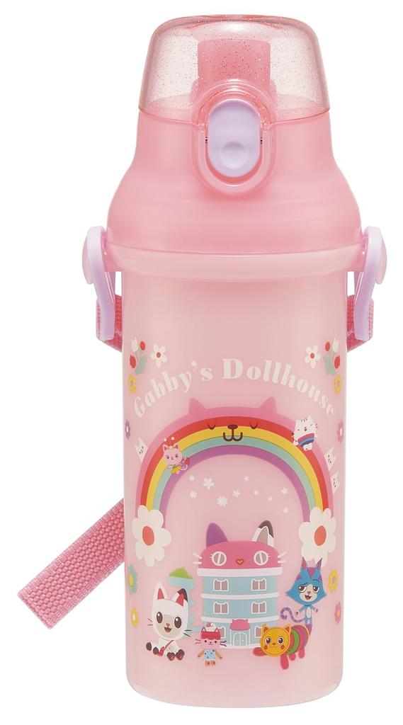 Skater Direct Drinking Water Dishwasher Made in Dollhouse Children's Bottle, Plastic, 480ml, One-Push Open/Close, Safe, Japan, Gabby's 26, PSB5SAN-A
