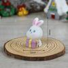 Christmas Resin Decorative ItemsMini Little Rabbits and Cute Cartoon Animals for Decoration and Landscaping