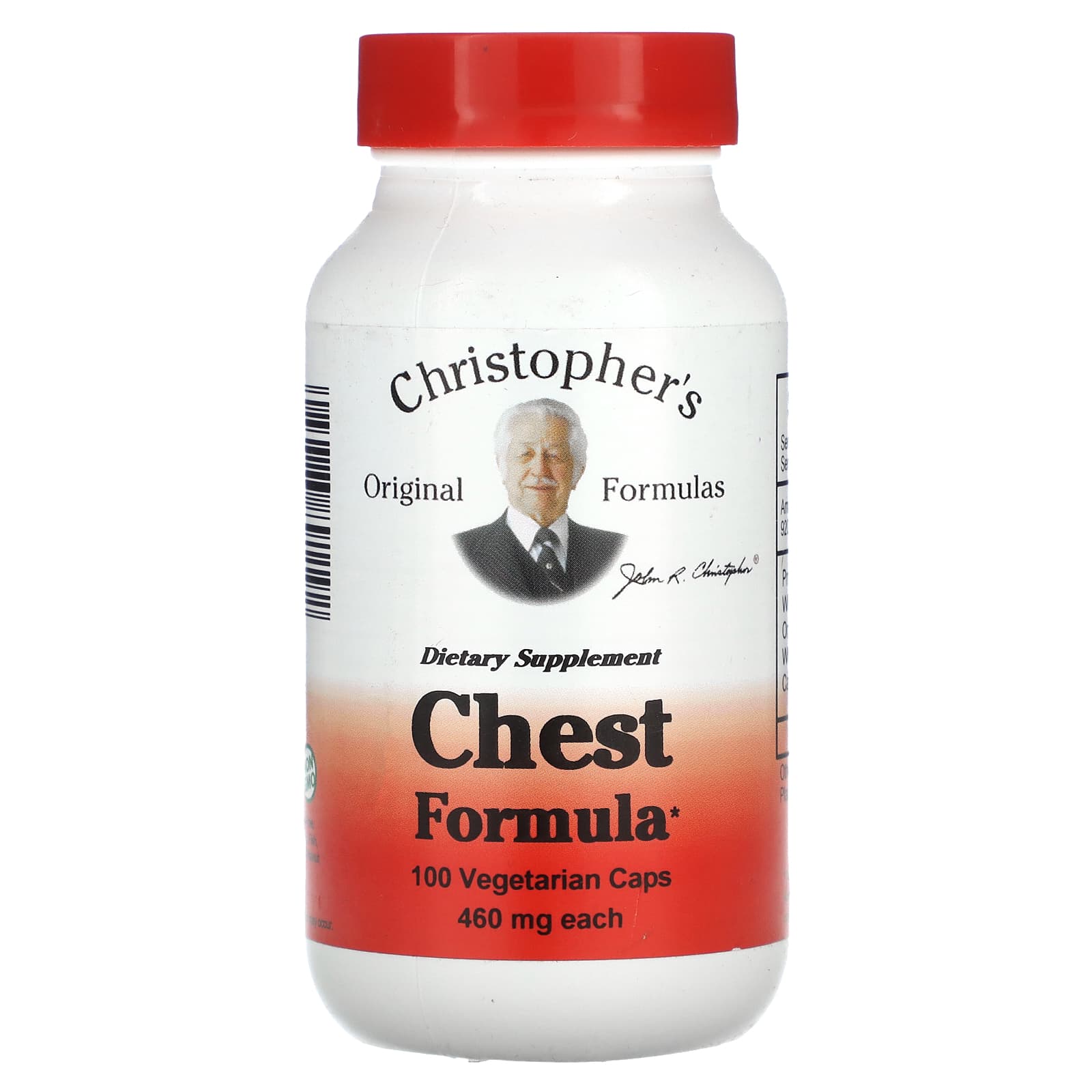 

Christopher S Original Formulas, Chest Formula, 460Mg, 100 Veggie Caps
