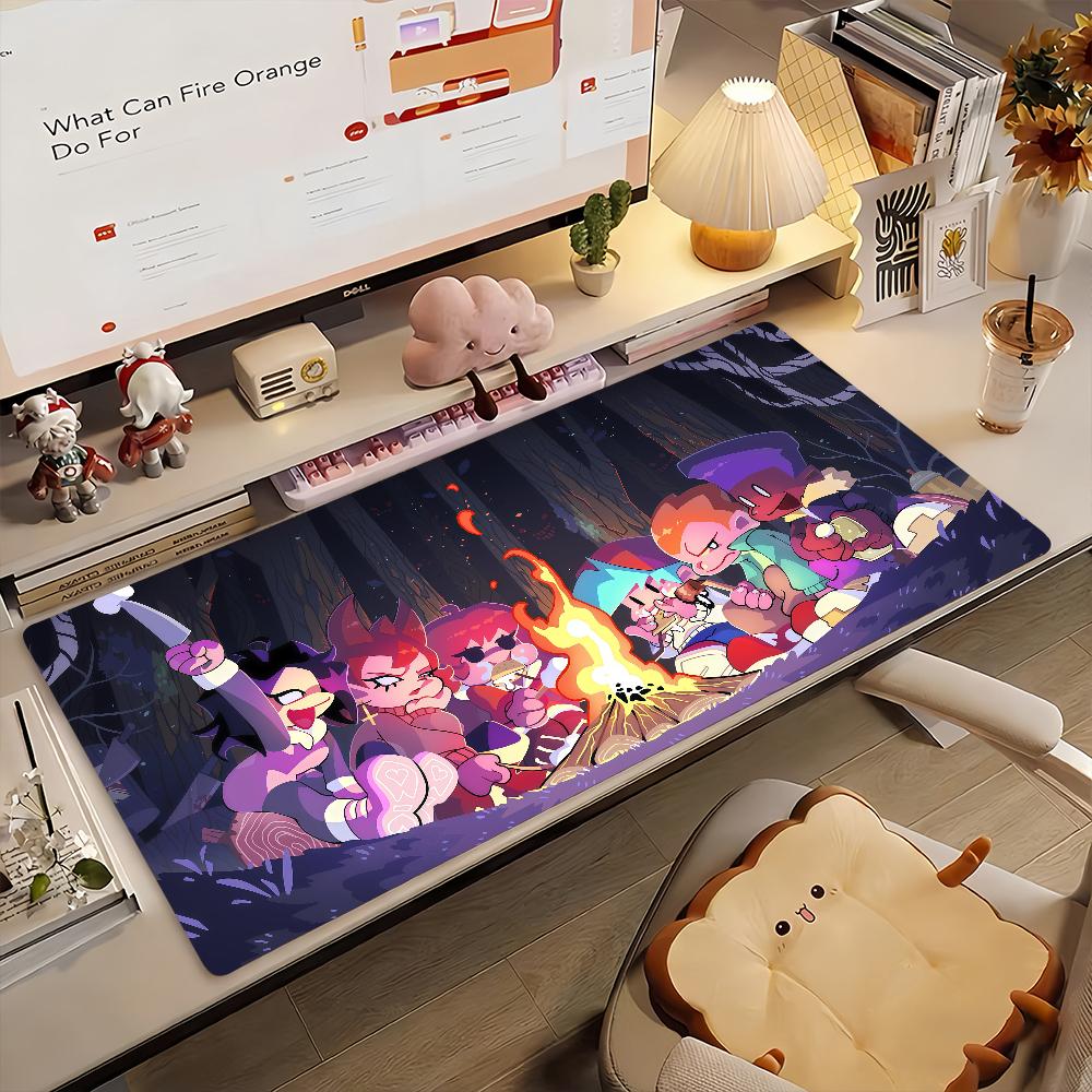 Game F-Friday Night F-Funkin Cool Mouse Pad Anti Slip Rubber Edge Locked Thickened Laptop Gaming Desk Mat