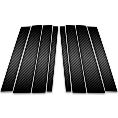 8Pcs for Volvo XC90 2016-2018 2019 2020 2021 2022 2023 Carbon Fiber Look Car Pillar Posts Window Trim Cover BC Column Stickers