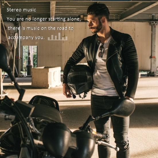 MH05 Motorcycle Bluetooth-compatible 5 Rechargeable Helmet Headset Handsfree Headphone