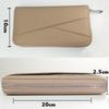 BATLUTI Women's Genuine Leather Long Wallet with Large Capacity, Coin Purse, Card Slots, Anti-Skimming, Multi-functional L-Zip, Casual Design, Made