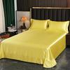 Luxury Natural Mulberry Silk Bed Sheet Set or Only A Bedsheet High-end Stain Queen Ruffles Bed Sheet and Pillowcase Bed Linens