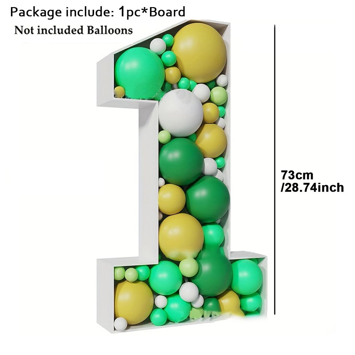 

73 см украшение для вечеринки в честь первого дня рождения, номер 1 KT, доска, 3D мягкие воздушные шары, цифровое моделирование, товары для вечеринки, украшение на воздушном шаре с номером Number 1