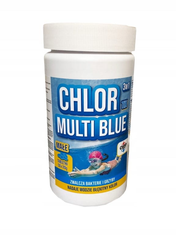 Chlortix Multi Blue Compresse Piccole Per Piscina 1Kg 50 Pezzi.